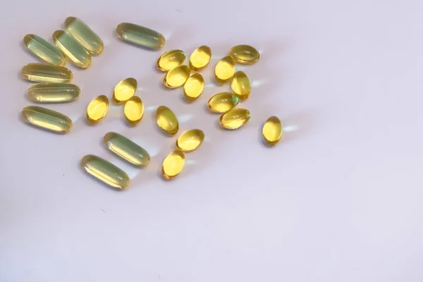 Fish Oil Capsules Vitamin Capsules — Stock Photo, Image