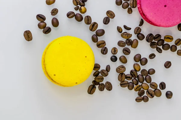 Colored Cookies Yellow Raspberry Fuchsia — Stock Photo, Image