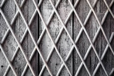 doku veya arka plan-eski kurulları beyaz boya ile kaplı 