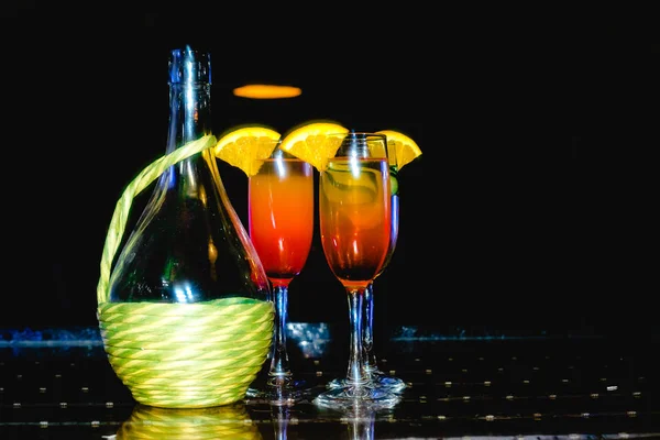 Cocktail Alkoholisch Oder Alkoholfrei — Stockfoto