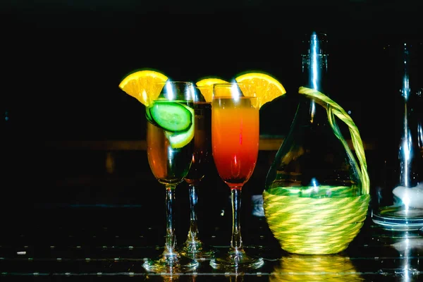 Cocktail Alkoholisch Oder Alkoholfrei — Stockfoto