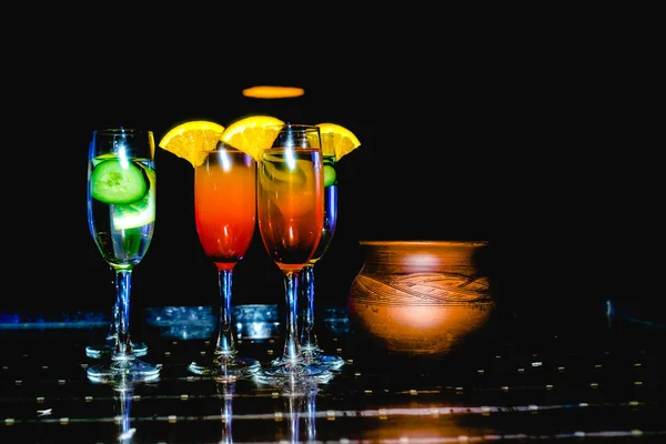 Cocktail Alkoholisti Tai Alkoholiton — kuvapankkivalokuva