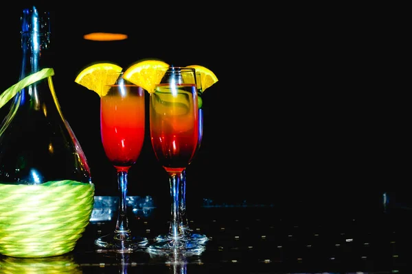 Cocktail Alkoholisch Oder Alkoholfrei — Stockfoto