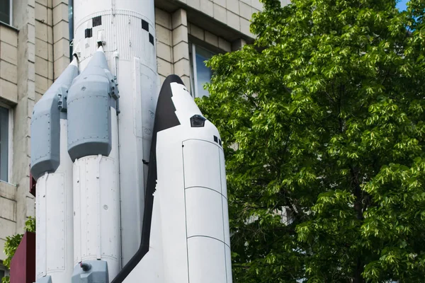 Památník Sníženou Kopií Opakovaně Použitelných Kosmických Lodí Raketa — Stock fotografie