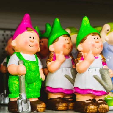 bahçe veya Park peyzaj süslemeleri için küçük rakamlar 