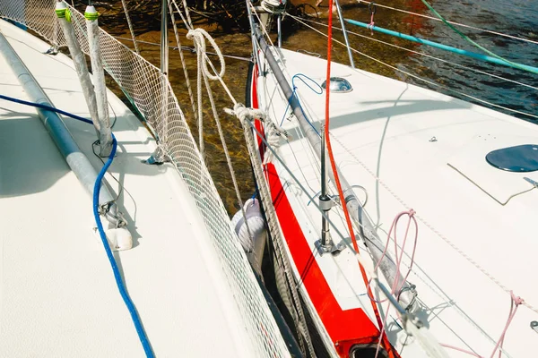 Rivière Lac Été Journée Ensoleillée Vue Depuis Yacht — Photo