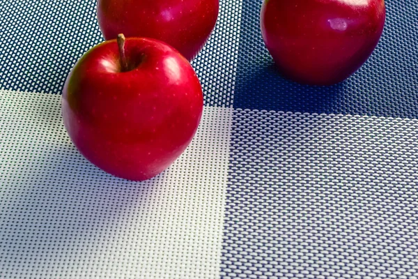 Apples Background Divided Four Parts — Stock Photo, Image