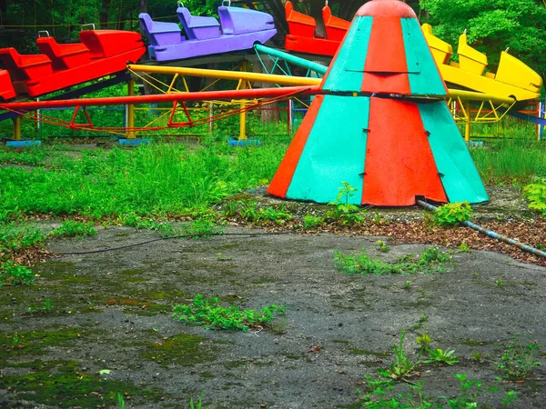 Parque Principios Verano Con Macizos Flores Senderos — Foto de Stock