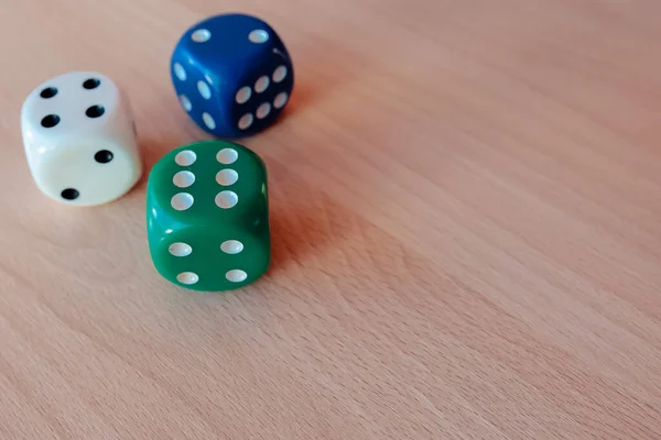 Dice Different Colors Different Combinations — Stock Photo, Image