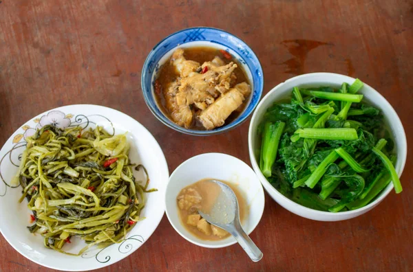 Kilka Potraw Powszechnie Spotykanych Wietnamie — Zdjęcie stockowe