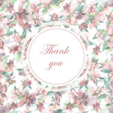 Sakura ağacının çiçekli bir dalı, suluboya çizimi, beyaz arkaplanda izole bir nesne.