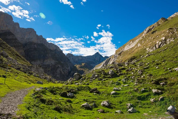 Appenzell Santis Trilha Caminhadas Caps Suíços — Fotografia de Stock
