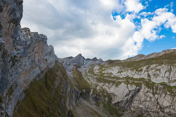 Alpes Suíços Appenzell Ebenalp Trilha Caminhadas Caps Suíços — Fotografia de Stock