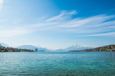 Lucerne Gölü. Weggis. İsviçre