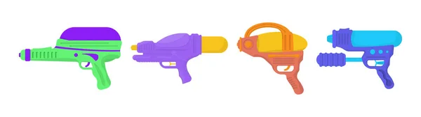 Set pistolas de agua . — Vector de stock