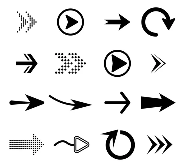 Flecha grande conjunto. — Archivo Imágenes Vectoriales