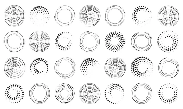 Círculo líneas de velocidad. — Archivo Imágenes Vectoriales