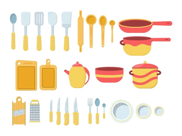 Set outils de cuisine. — Image vectorielle