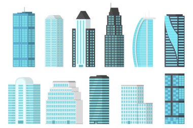 Modern şehir gökdelenleri.