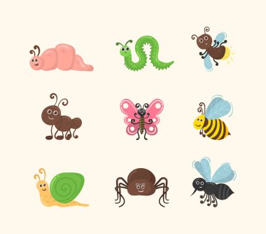 Karakter böcek solucanı.