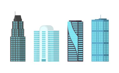 Modern şehir gökdelenleri.