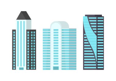 Modern şehir gökdelenleri.