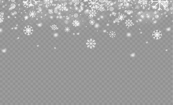 Navidad nieve cayendo. — Vector de stock