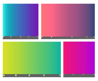 Renkli bulanık eğilim. 