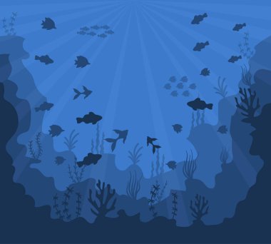 Deniz altı arka planı.