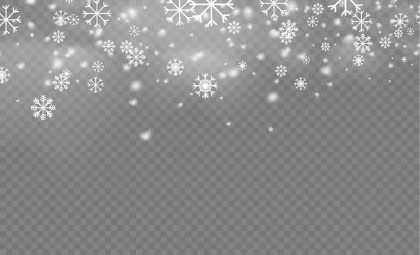 Navidad nieve cayendo. — Vector de stock