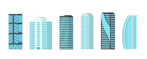 Modernos arranha-céus da cidade. —  Vetores de Stock