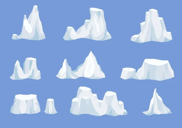 Iceberg de montagne de glace. — Image vectorielle