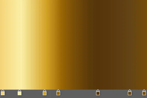 Gold metallic gradient. — Stock Vector