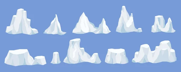 Buz dağı buzdağı. — Stok Vektör