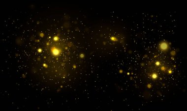 Altın ışıltılı bokeh.