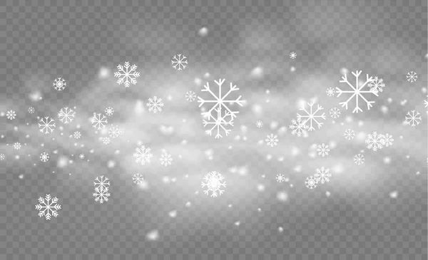 Natale neve che cade. — Vettoriale Stock