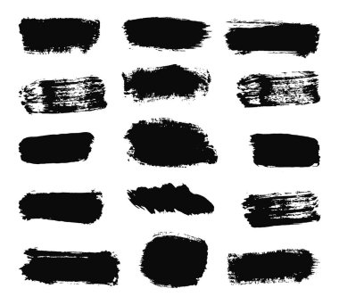 Koleksiyon fırça darbeleri. 