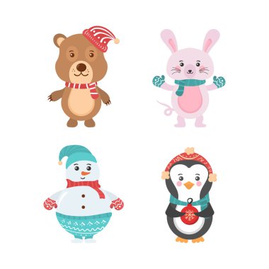 Şirin Noel hayvanları..