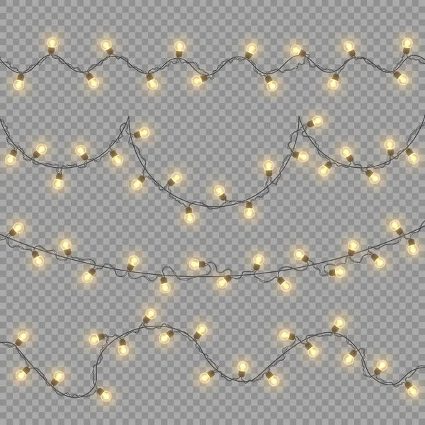 Parlayan ışıklar çelengi.