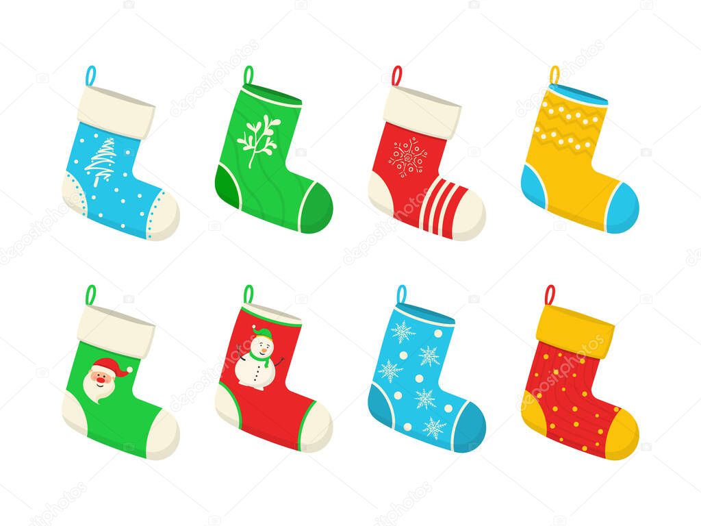 Christmas colorful socks.