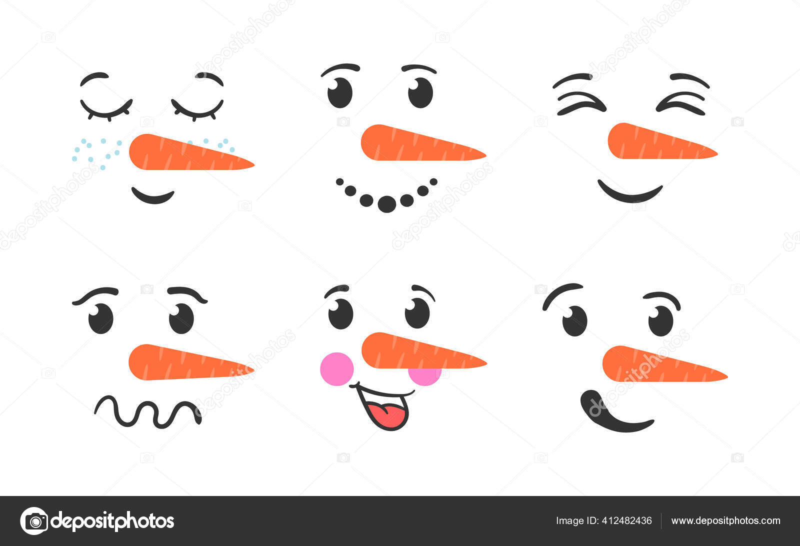ᐈ Snowman Faces Stock Images Royalty Free Snowman Faces Templates Pictures Download On Depositphotos