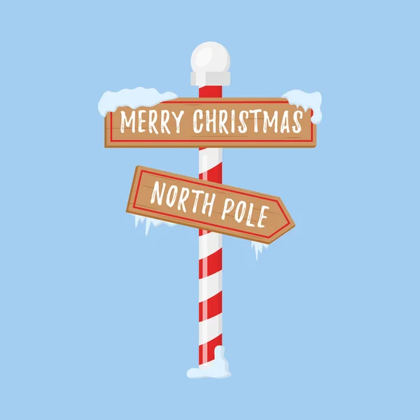 Panneaux du pôle Nord. — Image vectorielle