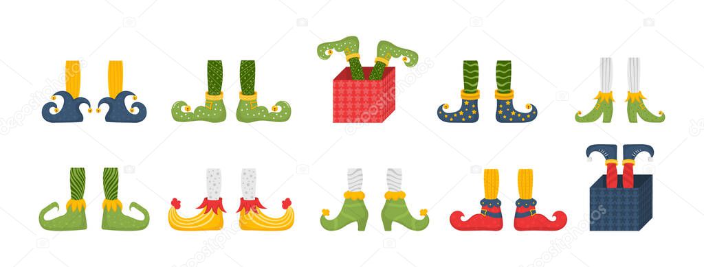 Christmas elf feet.