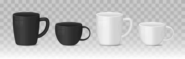 Taza en blanco realista. — Vector de stock