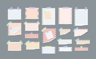 Kağıt notlar etiketi.