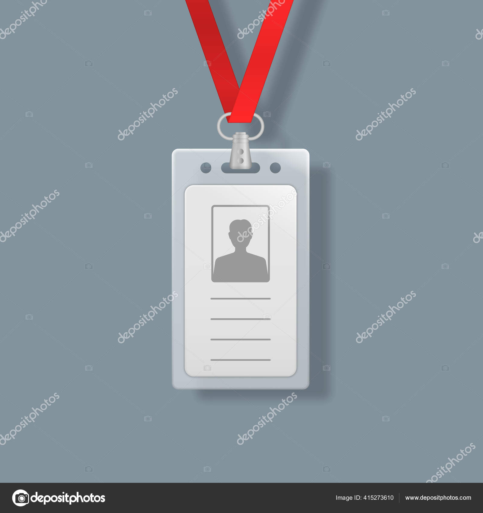 Id Card Holder With Ribbon