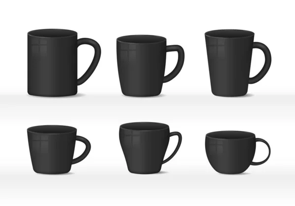 Tasse à blanc réaliste. — Image vectorielle