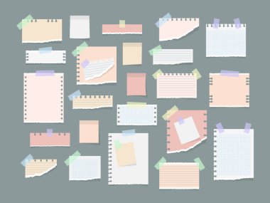 Kağıt notlar etiketi.