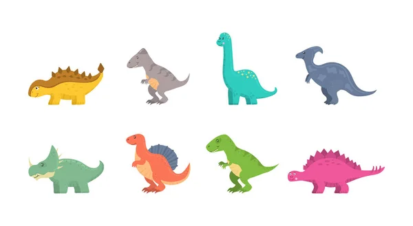 Dinosaures animaux sauvages. — Image vectorielle