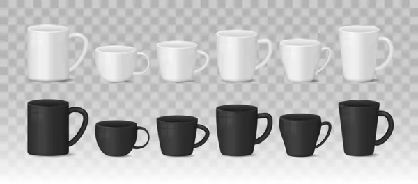 Taza en blanco realista. — Vector de stock